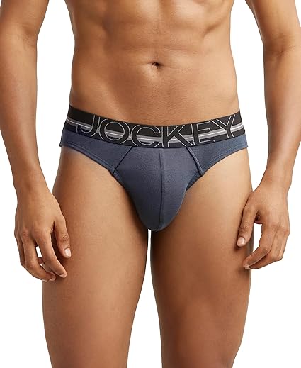 Jockey Men's Super Combed Cotton Solid Brief with Ultrasoft Waistband