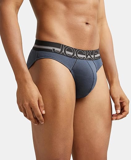 Jockey Men's Super Combed Cotton Solid Brief with Ultrasoft Waistband
