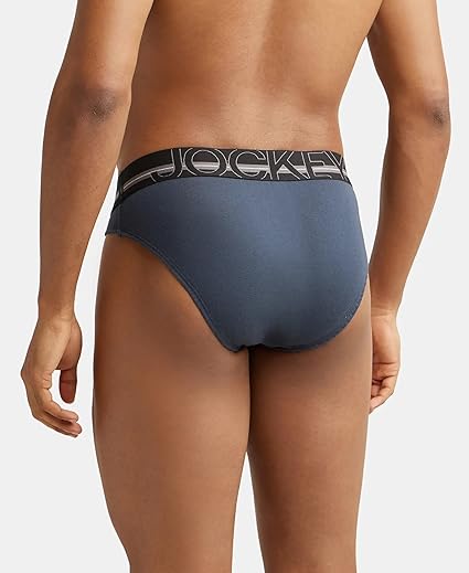 Jockey Men's Super Combed Cotton Solid Brief with Ultrasoft Waistband