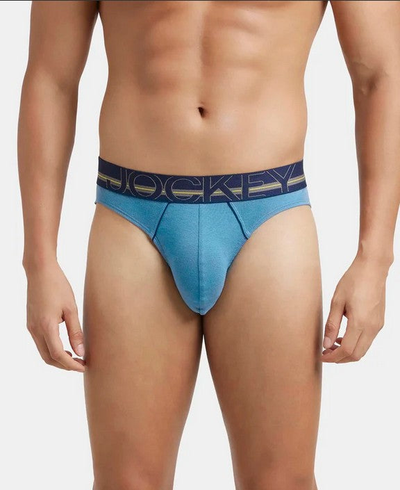 Jockey Men's Super Combed Cotton Solid Brief with Ultrasoft Waistband