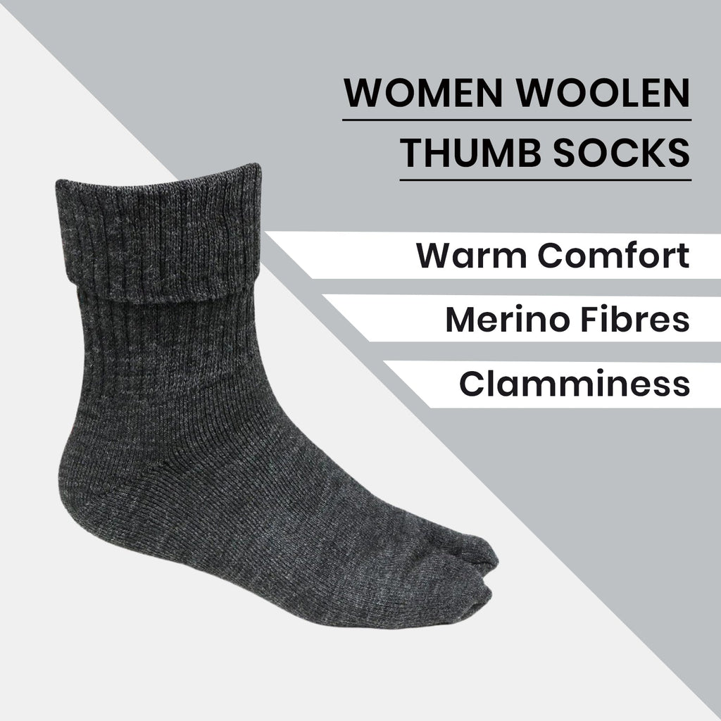 Women's Woolen Thumb Socks