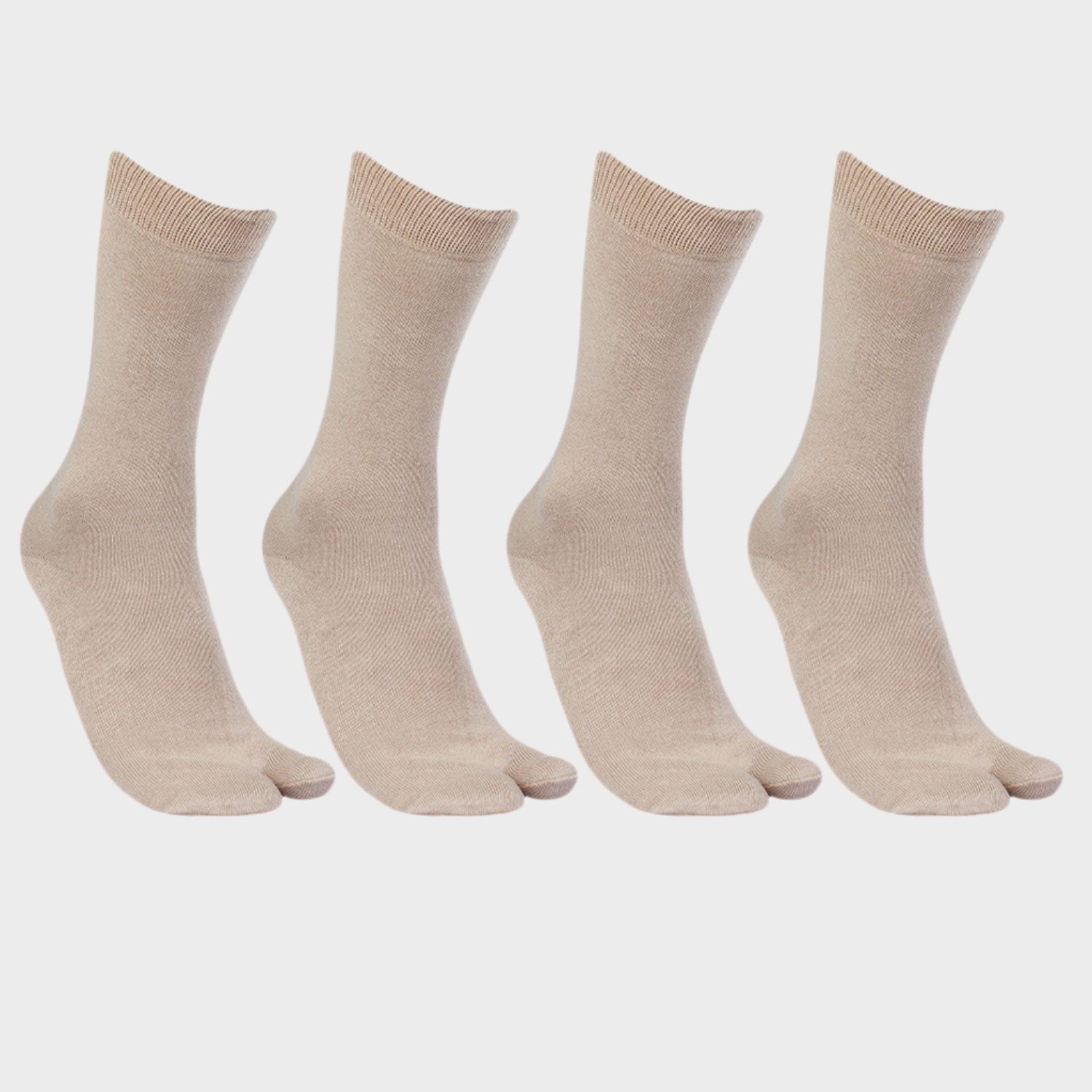 Women's Woolen Thumb Crew Socks In Skin